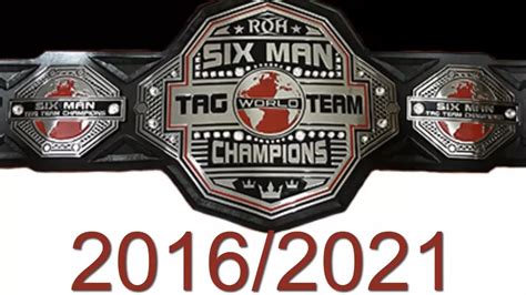 6 man tag team match wwe championship|roh six man titles.